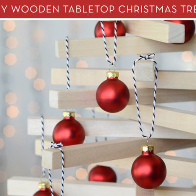 Make this simple Make a Modern Wooden Tabletop Christmas Tree