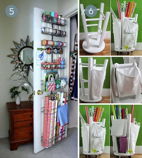 "Gift Wrappers converted into Storage"