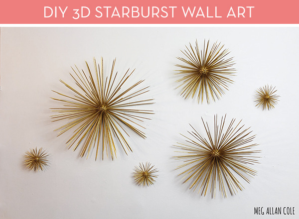 "Attractive and Beautiful Modern 3D Starburst Wall Art"