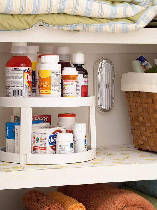 Bathroom organizing hacks.