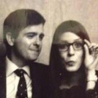 Old model couple photo.