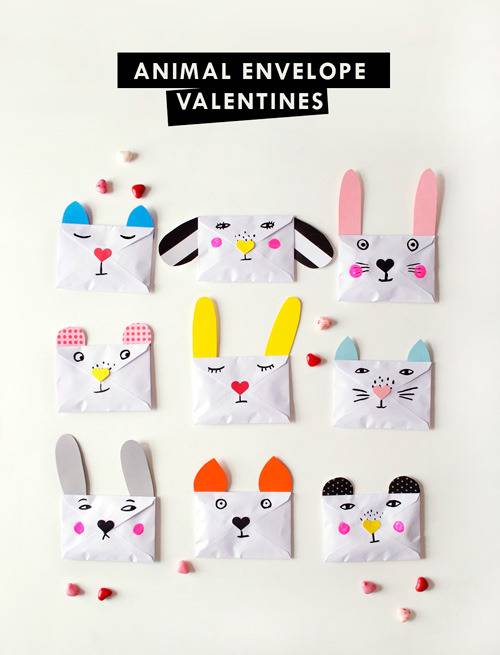 DIY Animal Envelope VALENTINES!