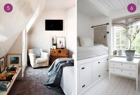A multi-purpose room with a small extra bed, and a bed with drawers underneath.