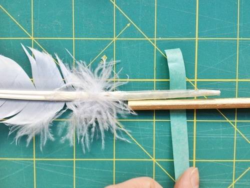 "Valentine Arrow created with Feathers and With love"
