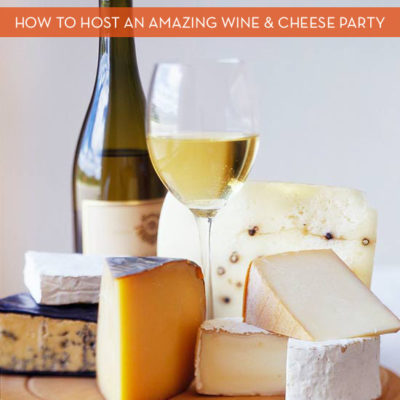 Wine and cheese party ideas.