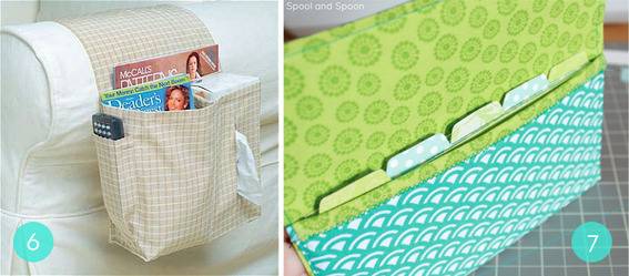 Fabric storage caddies.