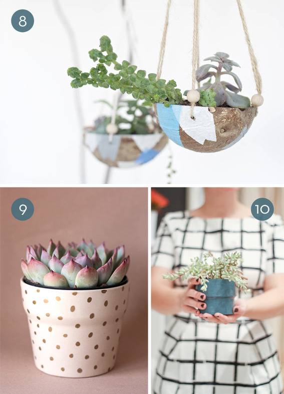 Creative DIY planter ideas.