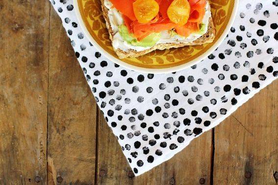 "A Beautiful Table Cloth to place Plates on"