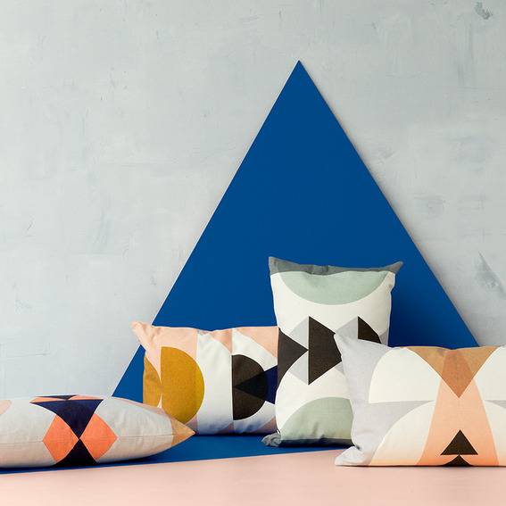 A few pillows in various colors