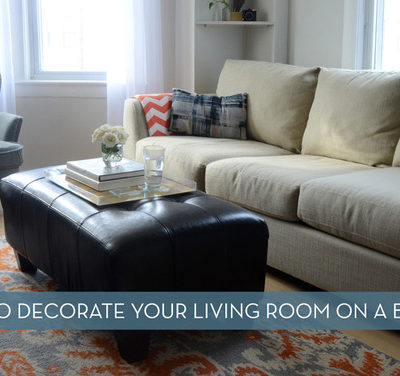 How to decorate your living room on a budget.