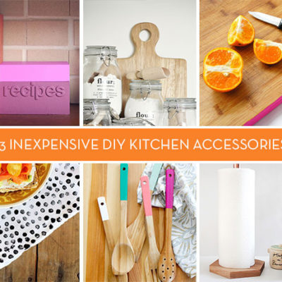 "A Simple and Stylish Kitchen using Inexpensive Kitchen Accessories"