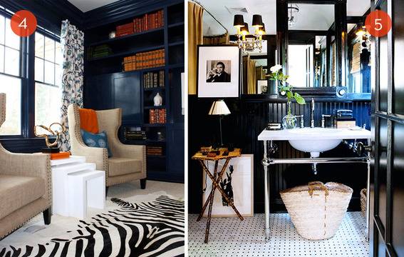 Dark rooms, small spaces.