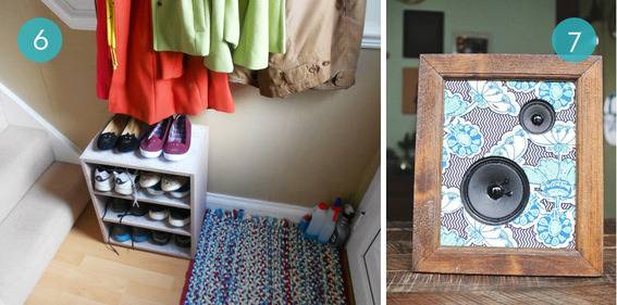 Creative home decor projects using fabric.