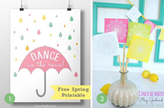 Free printables for spring.