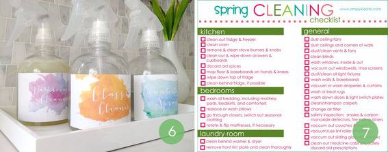 Spring cleaning free printable downloads.