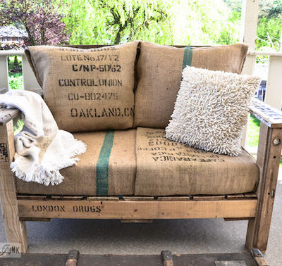 DIY cushions and a pallete chair easily.