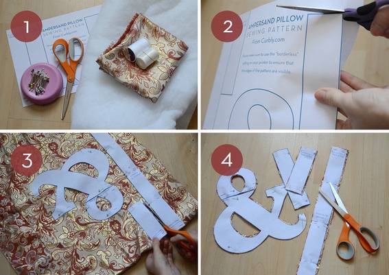 Instructions For Sewing An Ampersand Pillow