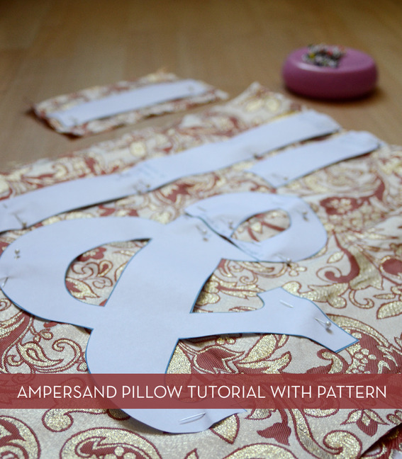 DIY Ampersand Pillow Tutorial