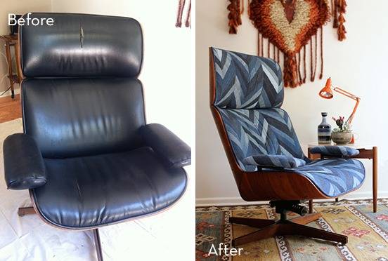 "Before and after chair makeover beautiful made."