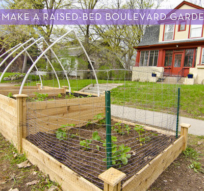 How to make a raised-bed boulevard garden