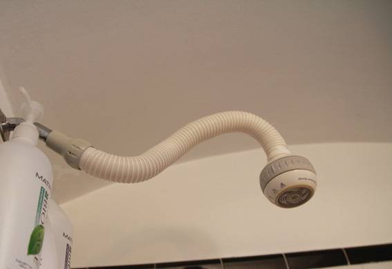the snake shower head