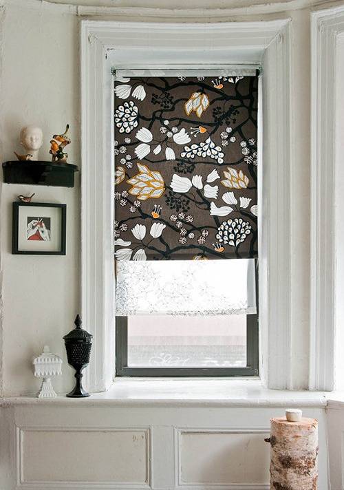 fabric covered roller shades