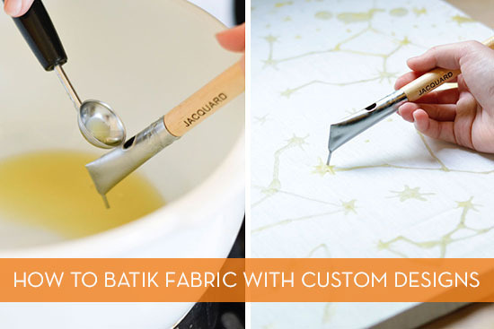 "Batikk fabric with custom design."