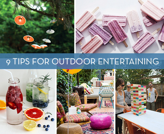 "Outdoor entertaining's with ice cream,lights,drinks,cushions,chairs and brick games."