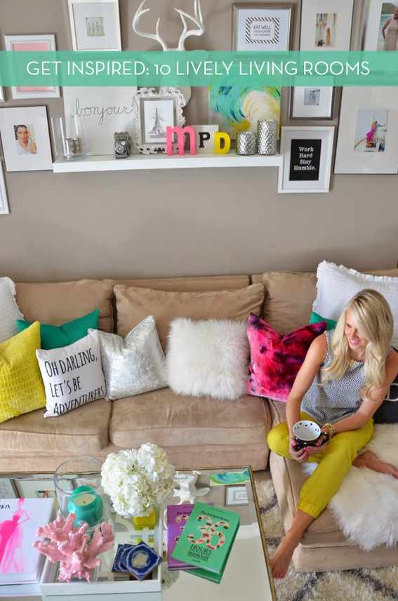 10 Bright And Lively Living Rooms