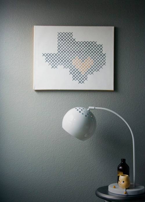 DIY Giant Cross Stitch Wall Art