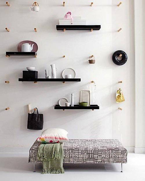 Shaker Inspired Peg Wall