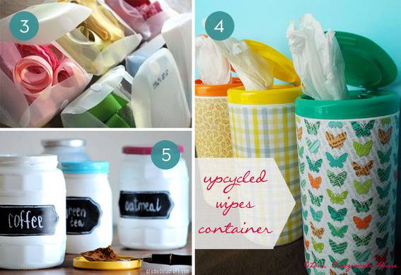 Get Organized With Recycled Containers