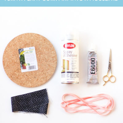 How-To: Turn a Plant Cork Mat into a Mousepad