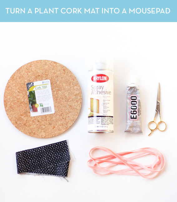 How-To: Turn a Plant Cork Mat into a Mousepad
