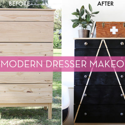 Before and After: DIY Modern Mountain Dresser Makeover