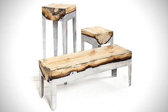 aluminum & wood fusion furniture
