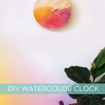 DIY Watercolor Clock