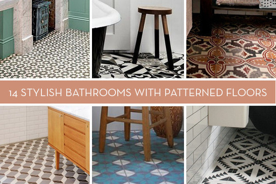 Eye Candy: 14 Bold Bathrooms with Patterned Floor Tile - Curbly