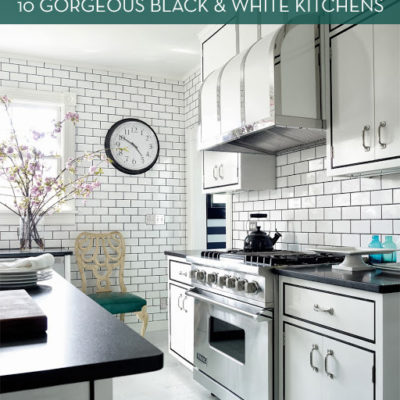 Eye Candy: 10 Stunning Black And White Kitchens