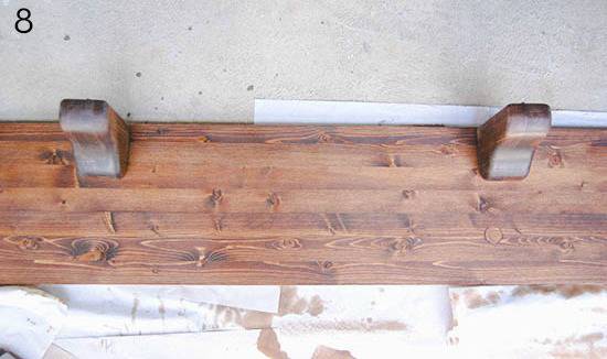 DIY Wooden Mantel