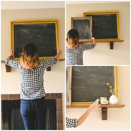 DIY Wooden Mantel
