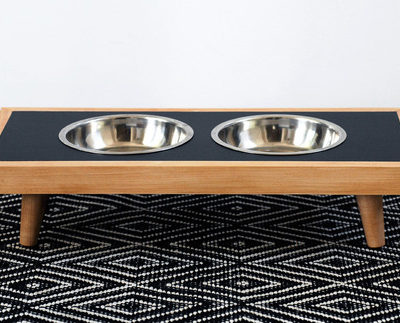 DIY Modern Raised Dog Bowls