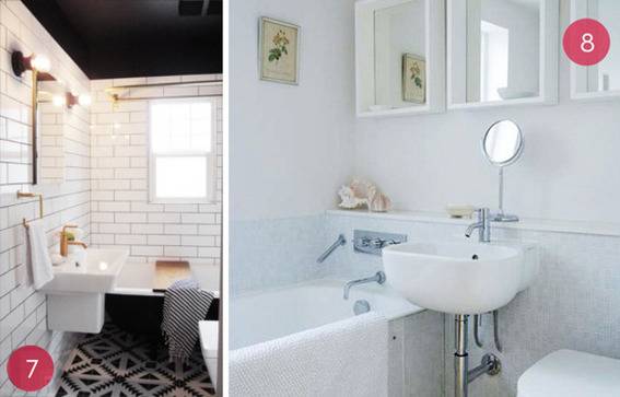 10 Beautiful Small Bathrooms
