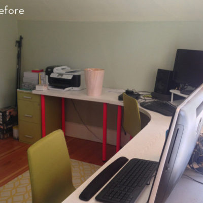 "A Small Home Office simply arranged with Furniture"