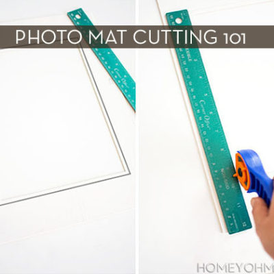 properly cutting photo mats