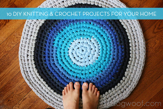 10 Cozy DIY Knitting And Crochet Home Decor Projects