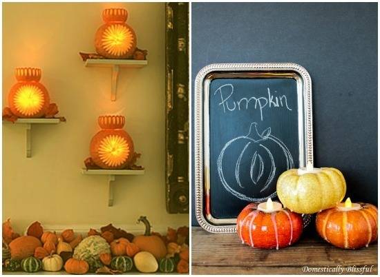 unique ways to decorate with pumpkins