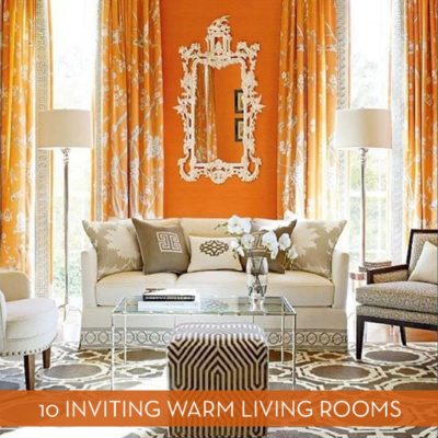 Eye Candy: 10 Gorgeous Fall-Inspired Warm Living Rooms