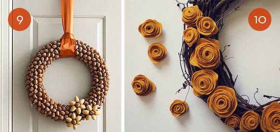 10 DIY Fall & Halloween Wreath Projects
