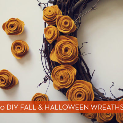 10 DIY Fall & Halloween Wreath Projects
